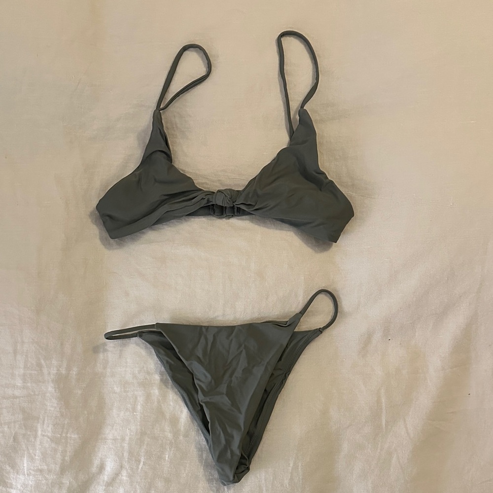 Tobi Dark Green Olive Bikini Set